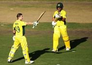 Australian batsman Steven Smith celebrating his century against India